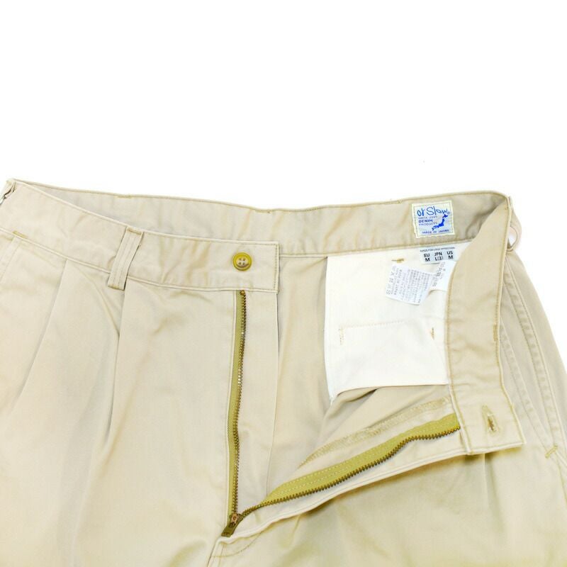 オアスロウ orSlow/2タック ワイド トラウザー チノパンツ TWO TUCK