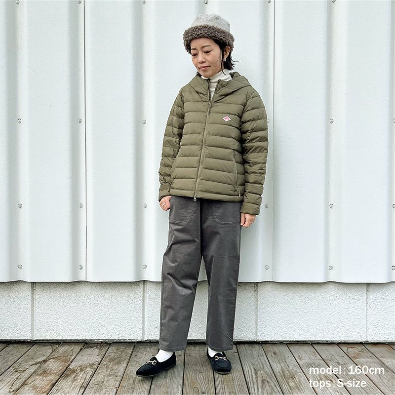 DANTON フード付きジャケット Sサイズ グレー DANTON/ダントン ナイロンフーデットショートジャケット NYLON HOODED
