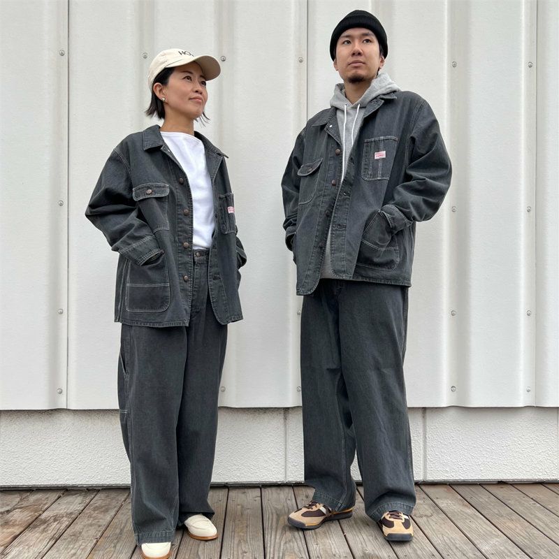BIG MAC ブラックカバーオール XL ビッグ マック BIG MAC/BIG-195 /【別注】カバーオール/ブラックデニム