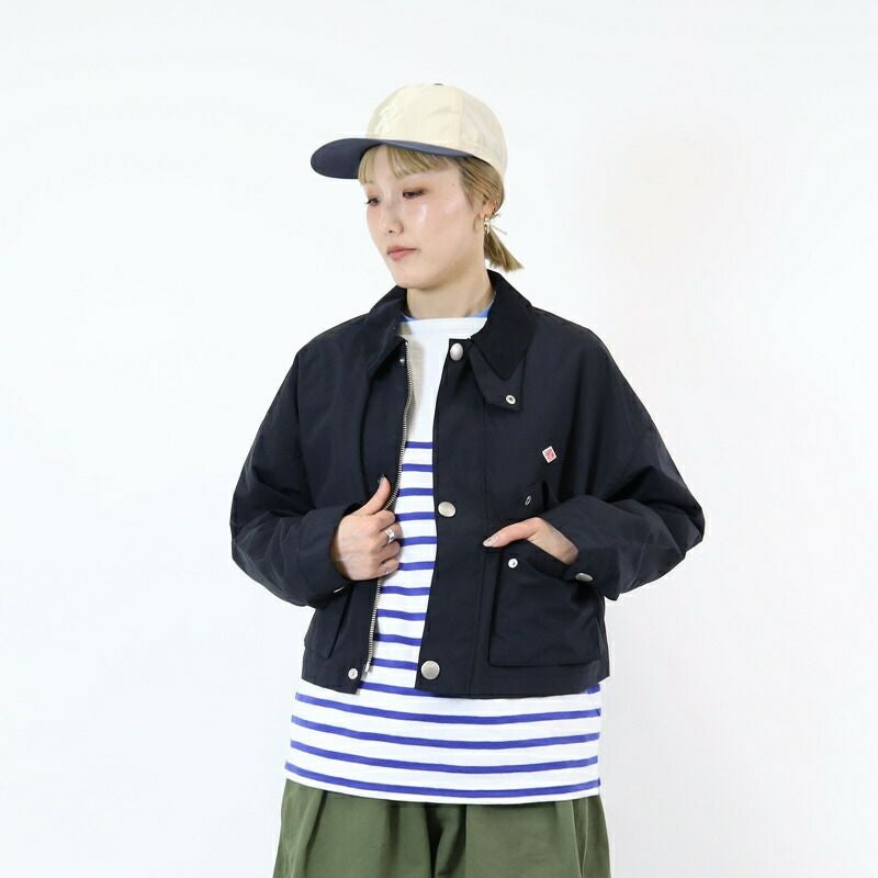 美品 DANTON ダントン ナイロン タフタ ショートジャケット 36 DANTON | ナイロンタフタ ショートジャケット WOMEN（カバーオール