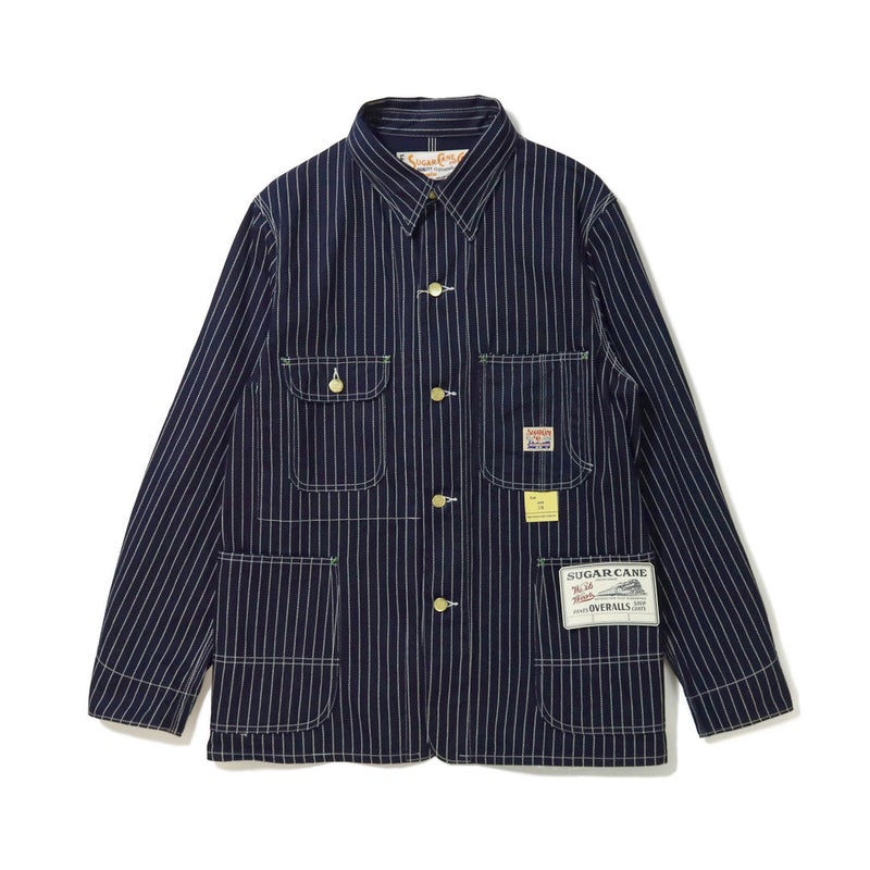 Ya2/シュガーケーンSUGARCANE/ジャケット/WABASHSTRIPEWORKCOATウォバッシュストライプワークコート/SC15658/メンズ【正規取扱】