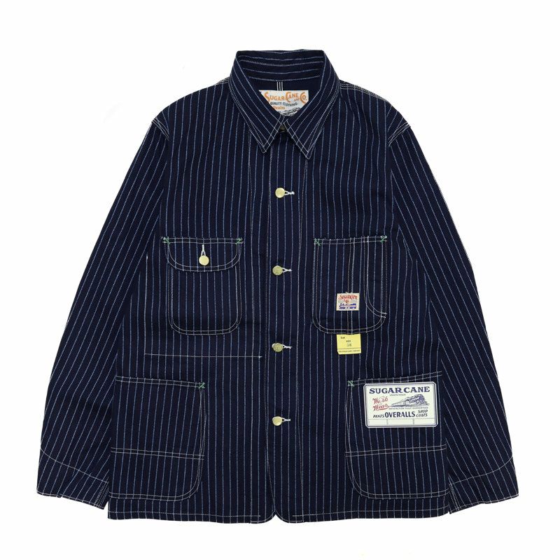 シュガーケーン SUGAR CANE/ WABASH STRIPE WORK COAT ウォバッシュ