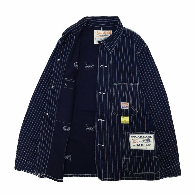 シュガーケーン SUGAR CANE/ WABASH STRIPE WORK COAT ウォバッシュ