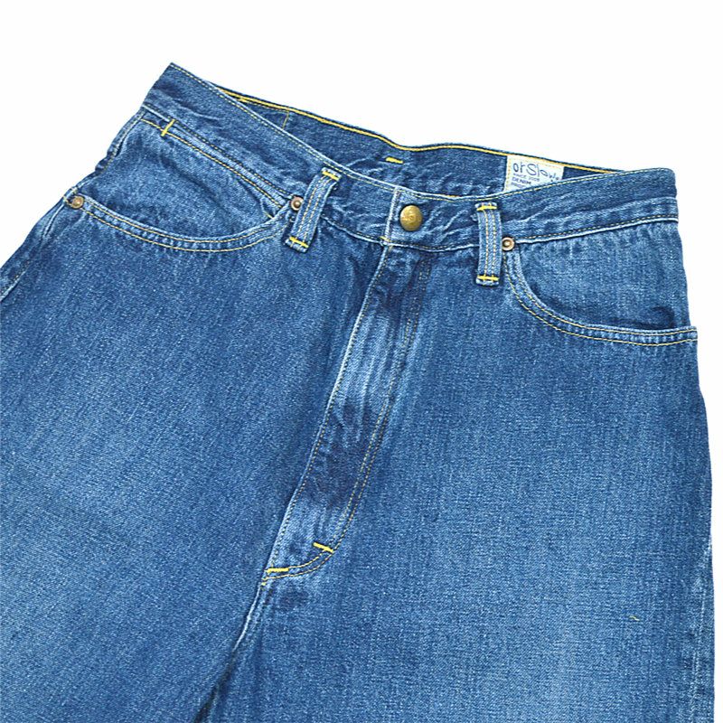 オアスロウ orSlow/ハイウエスト デニムパンツ ジャスミン USED/DENIM