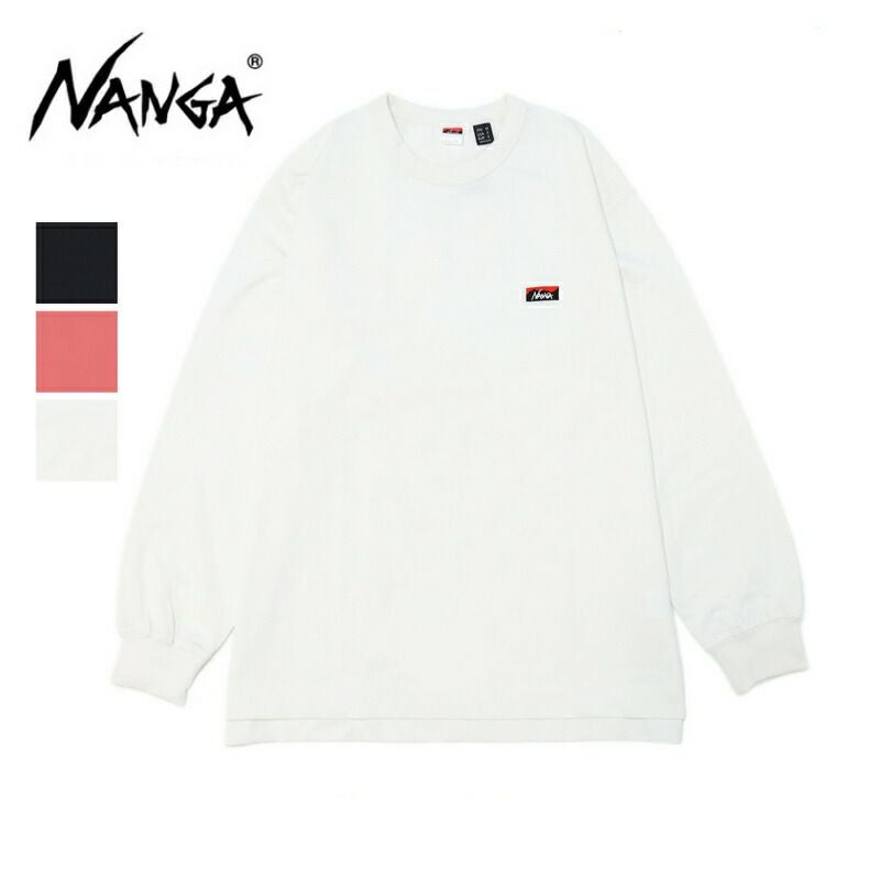 Ya2/ナンガNANGA/カットソーTシャツ/エコハイブリッドボックスロゴエンブロイダリーロングスリーブティー/NW2411-1G803/メンズ【正規取扱】