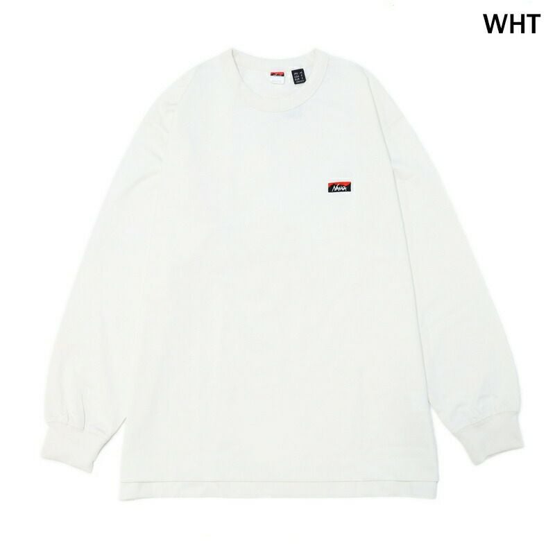 Ya2/ナンガNANGA/カットソーTシャツ/エコハイブリッドボックスロゴエンブロイダリーロングスリーブティー/NW2411-1G803/メンズ【正規取扱】