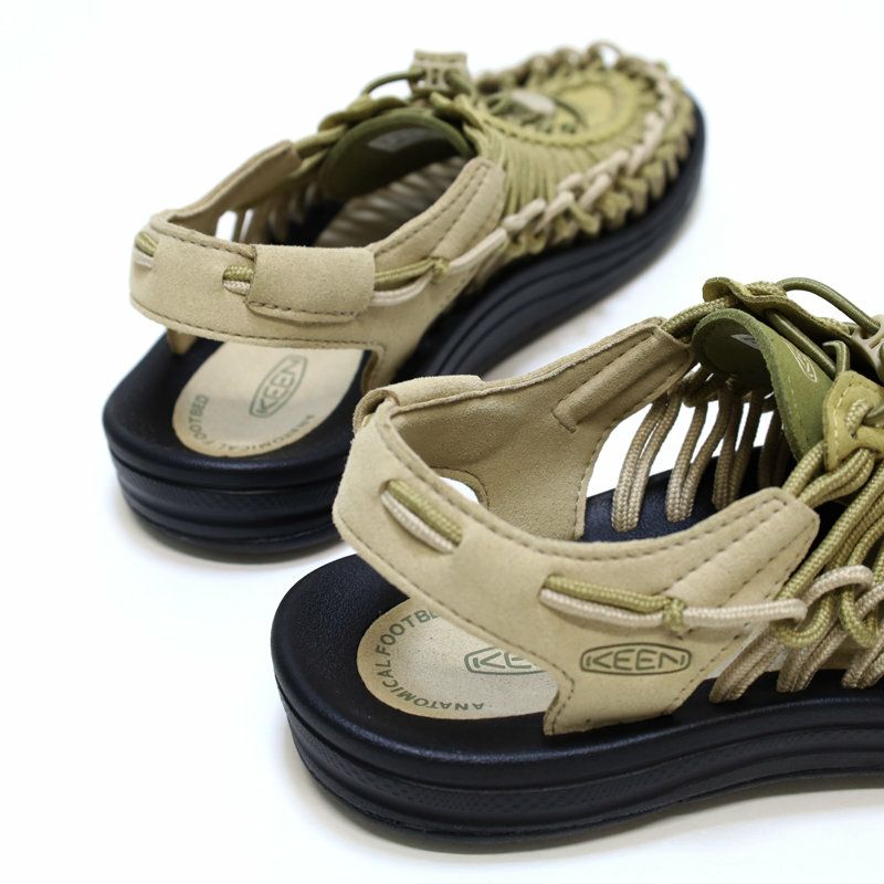 【美品】KEEN UNEEK キーン ユニーク サンダル 27cm カーキ キーン KEEN/ユニーク UNEEK/サンダル