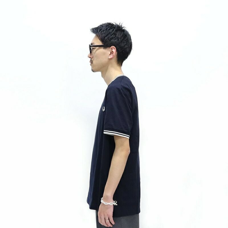 Ya2/フレッドペリーFREDPERRY/Tシャツカットソー/ツインティップドTシャツ/M1588/メンズ【正規取扱】