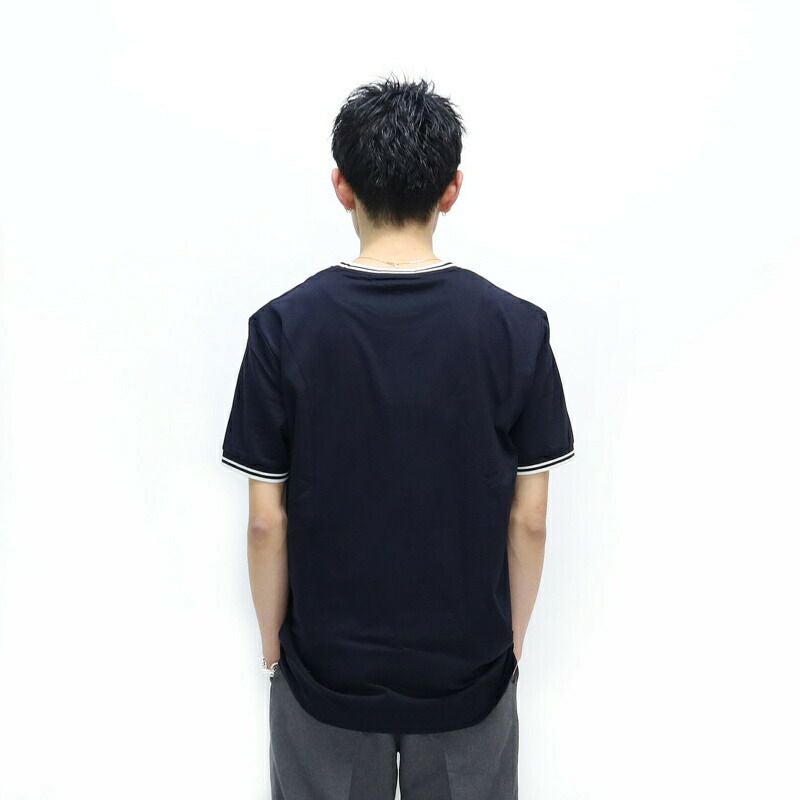 Ya2/フレッドペリーFREDPERRY/Tシャツカットソー/ツインティップドTシャツ/M1588/メンズ【正規取扱】