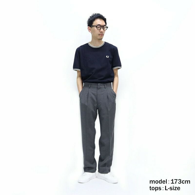 Ya2/フレッドペリーFREDPERRY/Tシャツカットソー/ツインティップドTシャツ/M1588/メンズ【正規取扱】