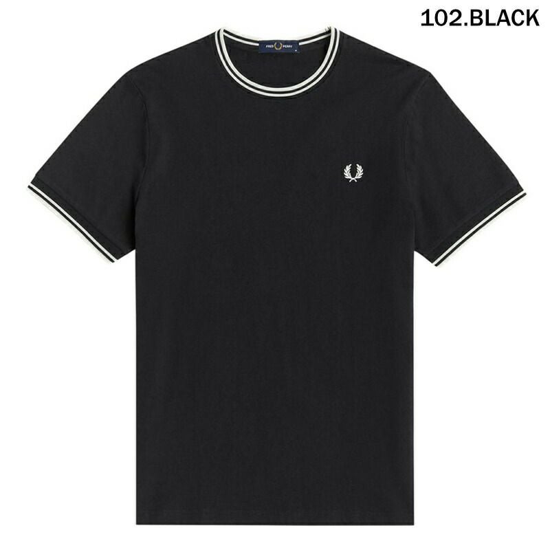 Ya2/フレッドペリーFREDPERRY/Tシャツカットソー/ツインティップドTシャツ/M1588/メンズ【正規取扱】
