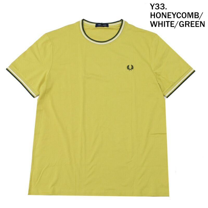 Ya2/フレッドペリーFREDPERRY/Tシャツカットソー/ツインティップドTシャツ/M1588/メンズ【正規取扱】
