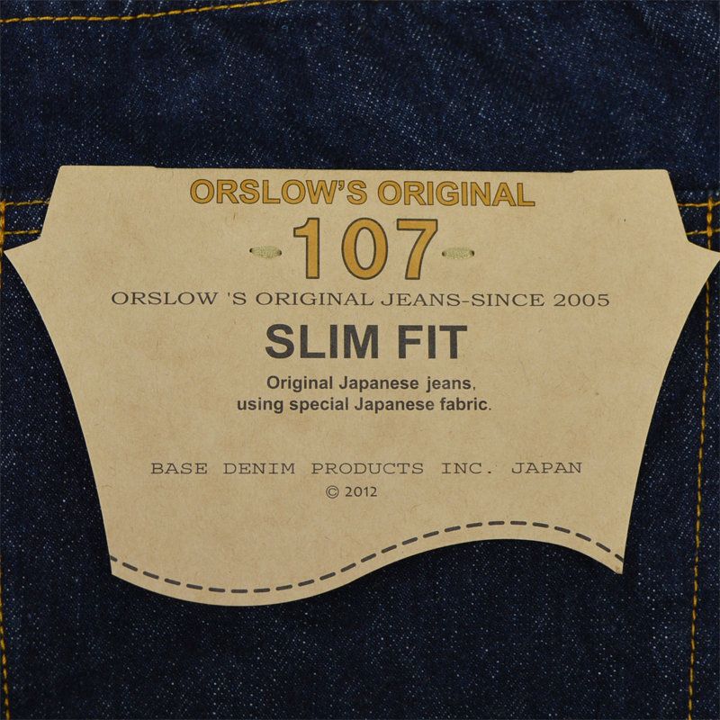 オアスロウ orSlow/107 SLIM FIT 01-0107/デニム