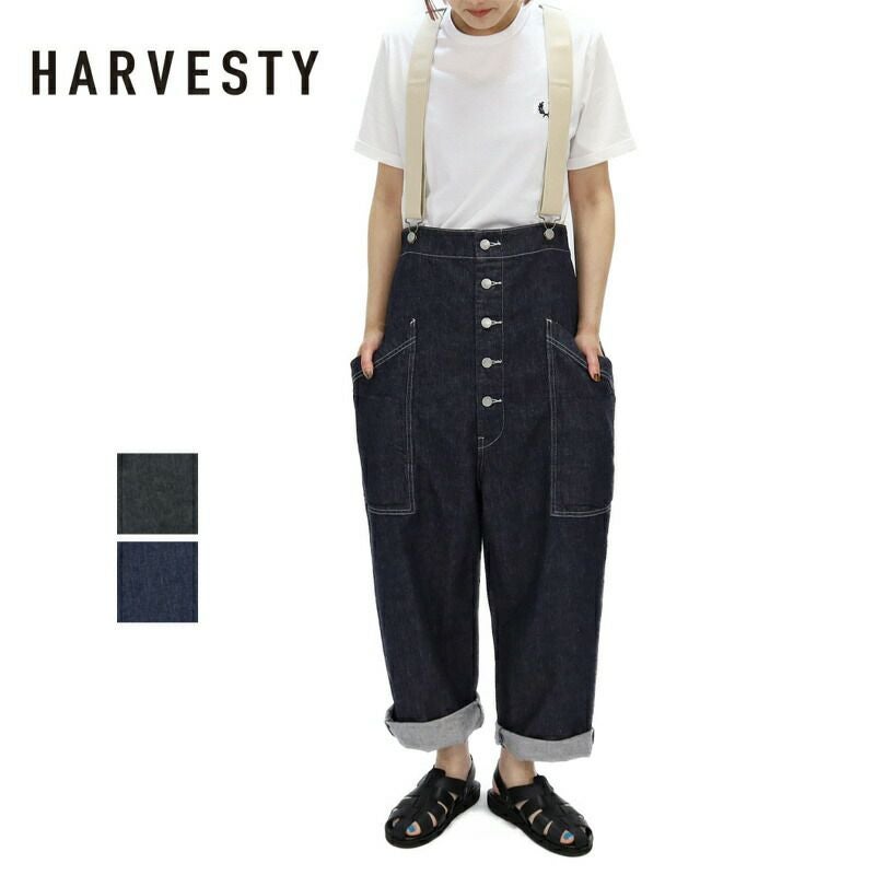 ハーベスティ HARVESTY/デニム サスペンダー ガーデンパンツ/A12401/パンツ