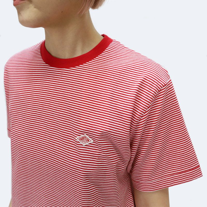 DANTONダントン｜ショートスリーブTシャツ｜ストライプ|ビッグ