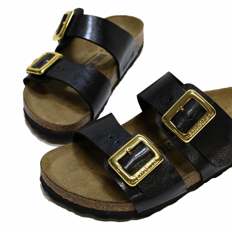 BIRKENSTOCK サンダル ブラック ゴールドバックル 38 ビルケンシュトック シドニー サンダル｜ビッグアメリカンショップ公式