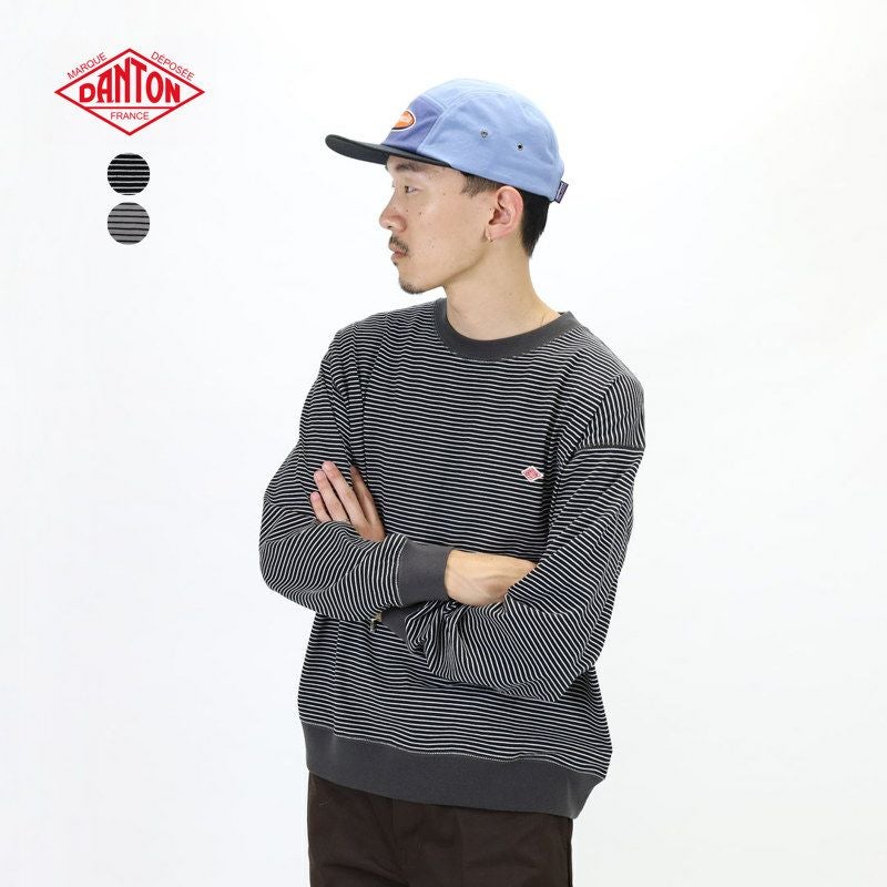 新品　DANTON ストライプ ボーダー ロンT クルーネック　男女兼用 楽天市場】◇DANTON(ダントン) ストライプロングスリーブTシャツ
