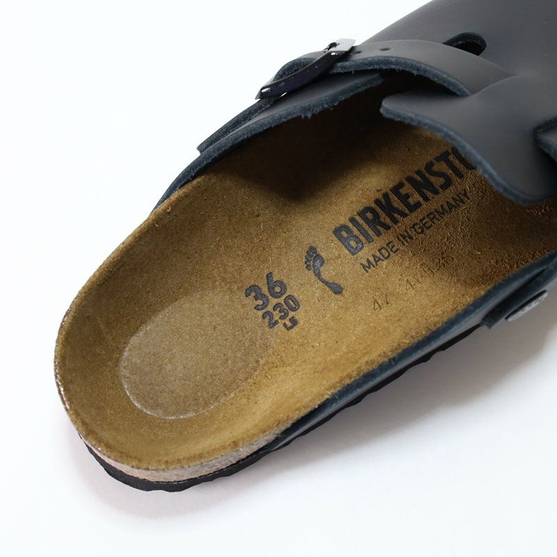 極美品 ビルケンシュトック 36 23 ボストン サボサンダル スエード 黒 ビルケンシュトック BIRKENSTOCK/ボストン BOSTON レザー ブラック
