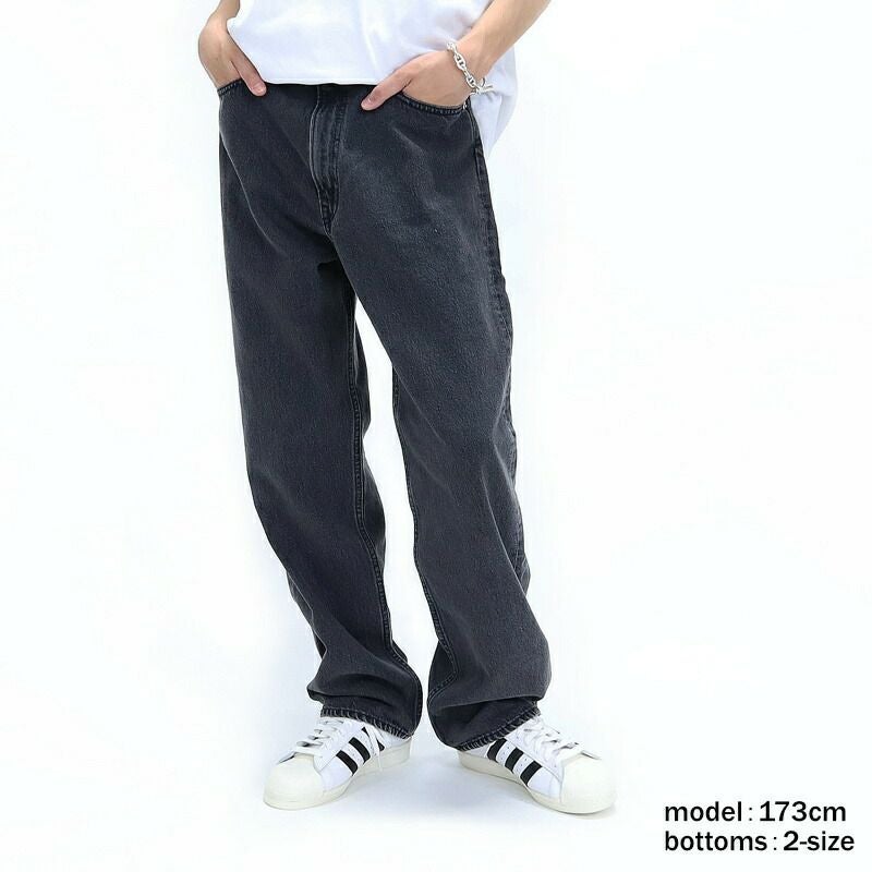 オアスロウ orSlow/101 ダッドフィット デニムパンツ BLACK 01-1010W