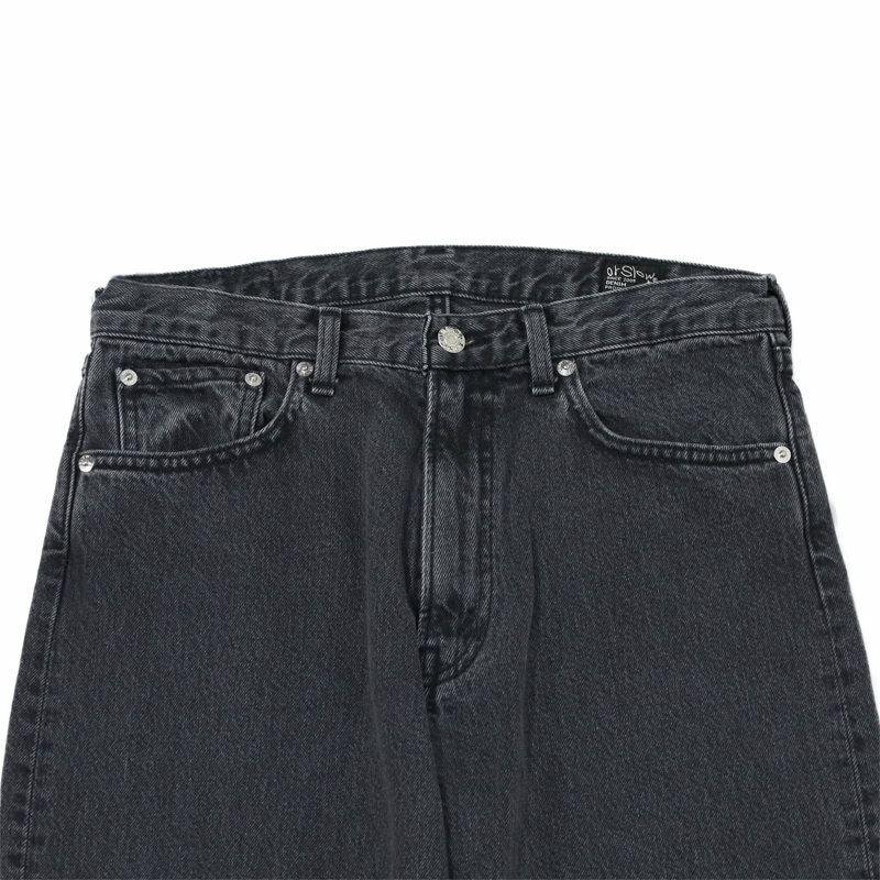 オアスロウ orSlow/101 ダッドフィット デニムパンツ BLACK 01-1010W