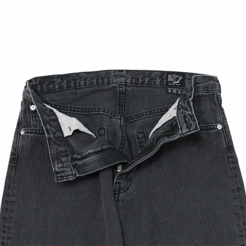 オアスロウ orSlow/101 ダッドフィット デニムパンツ BLACK 01-1010W