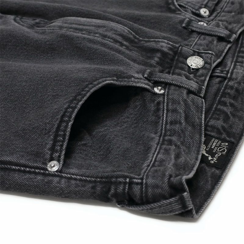 オアスロウ orSlow/101 ダッドフィット デニムパンツ BLACK 01-1010W