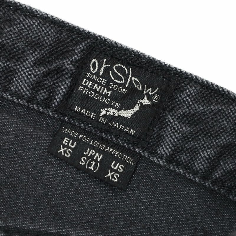 オアスロウ orSlow/101 ダッドフィット デニムパンツ BLACK 01-1010W