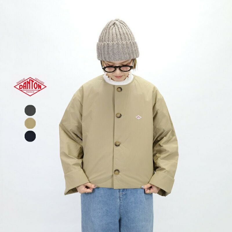 DANTON ジャケット DANTON ダントン カラーレス ショートジャケット｜BORN FREE ONLINE SHOP