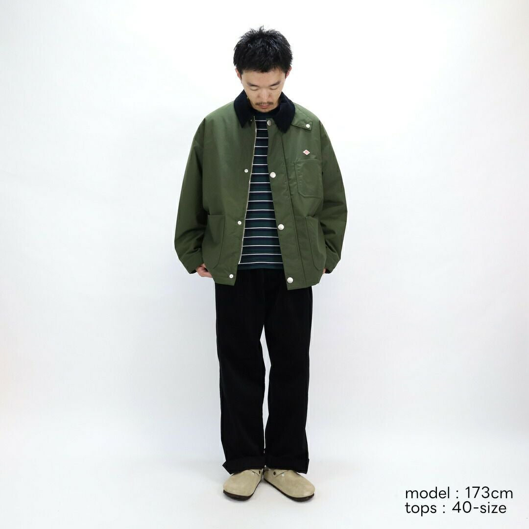 DANTON ナイロンワークジャケット(ダークオリーブ) ダントン DANTON/ナイロンタフタ ワークジャケット DT-A0524 NTF PNN