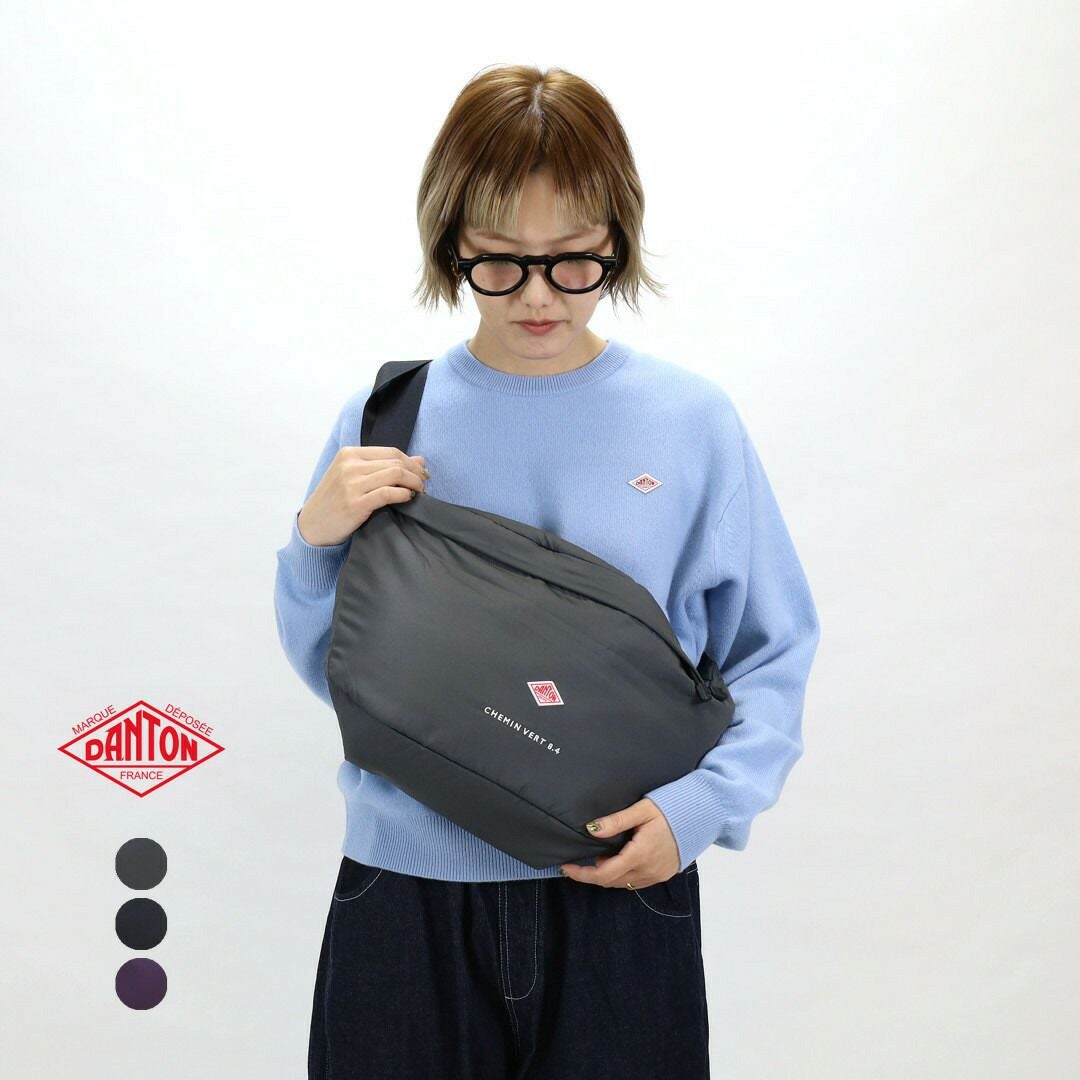 ★最終価格 新品【DANTON】ポリエステル タフタ スリング バッグ DANTON｜ボディバッグ 鞄 ショルダーバッグ ポリエステル タフタ