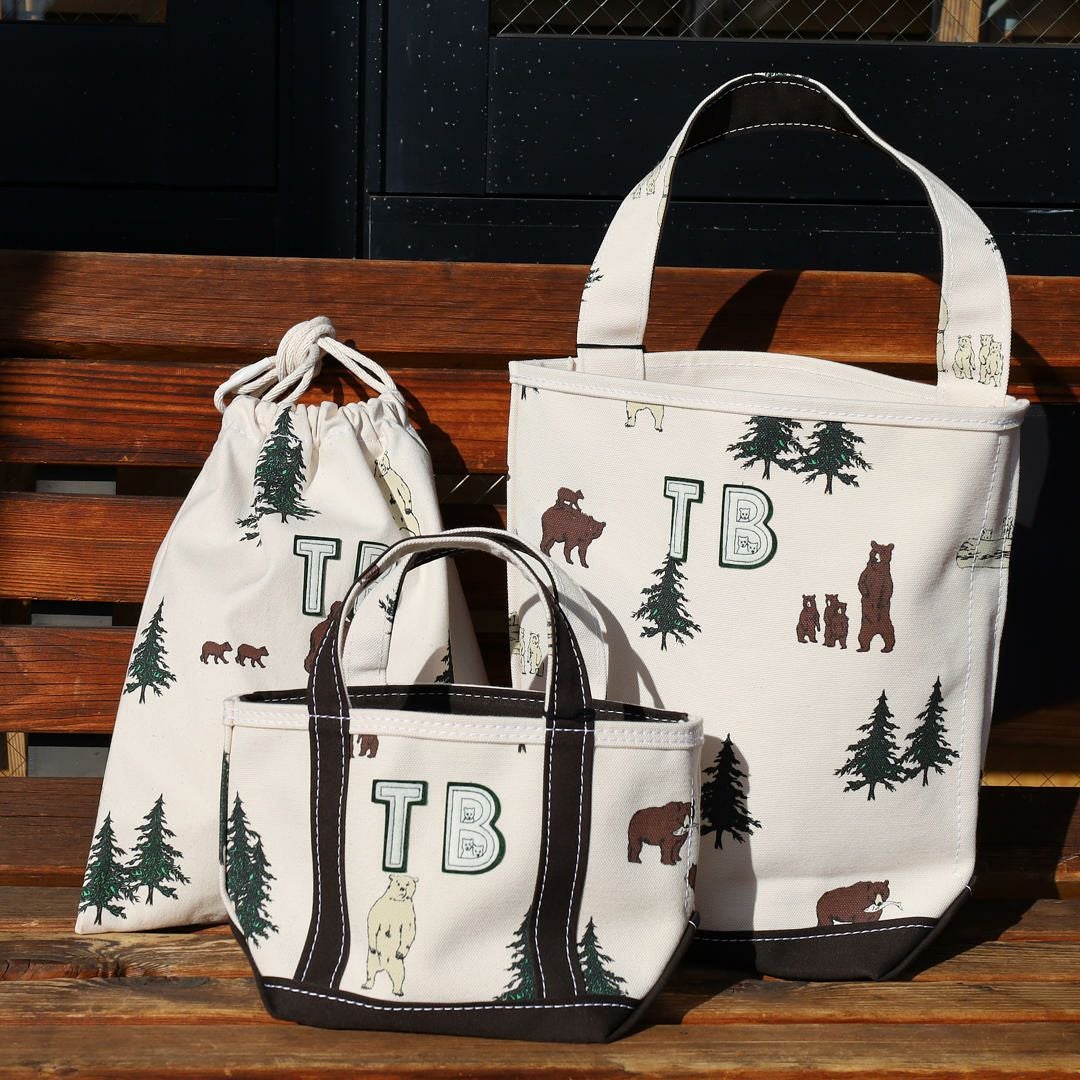 テンベア TEMBEA【別注】 BEAR柄 ミニトート バッグ TMB-2225N/トート