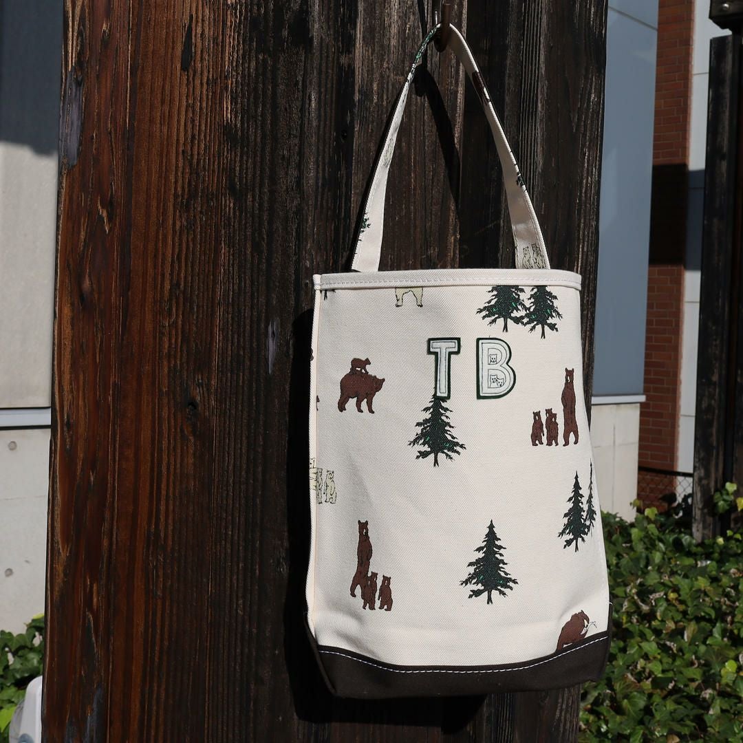 テンベア TEMBEA【別注】 BEAR柄 バケット トートバッグ SMALL TMB