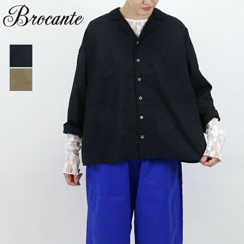 ブロカント Brocante/80s リップル エール シャツ 36-0317Z/シャツ