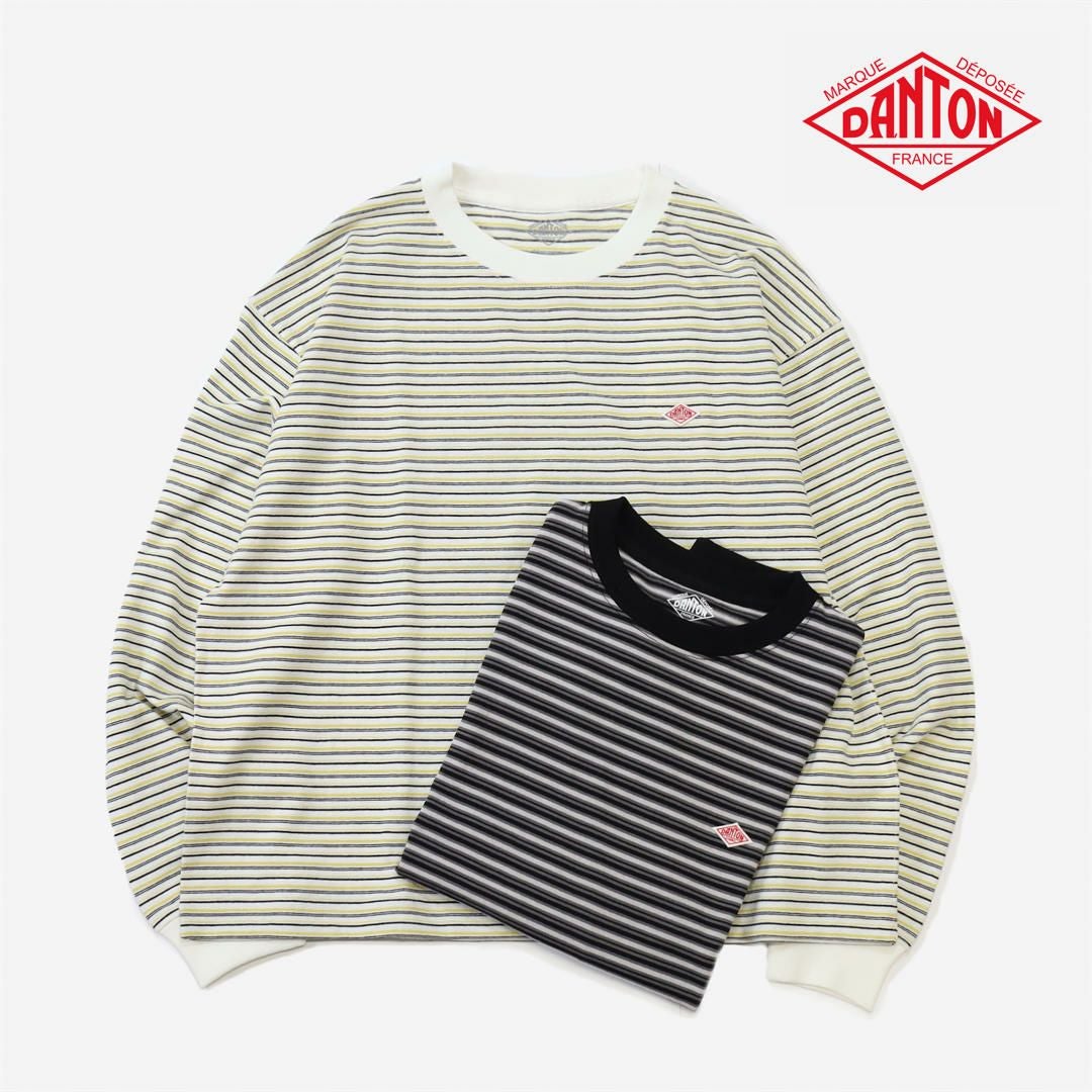 ダントン DANTON/ロングスリーブ Tシャツ ストライプ DT-C0269 TCB-ST