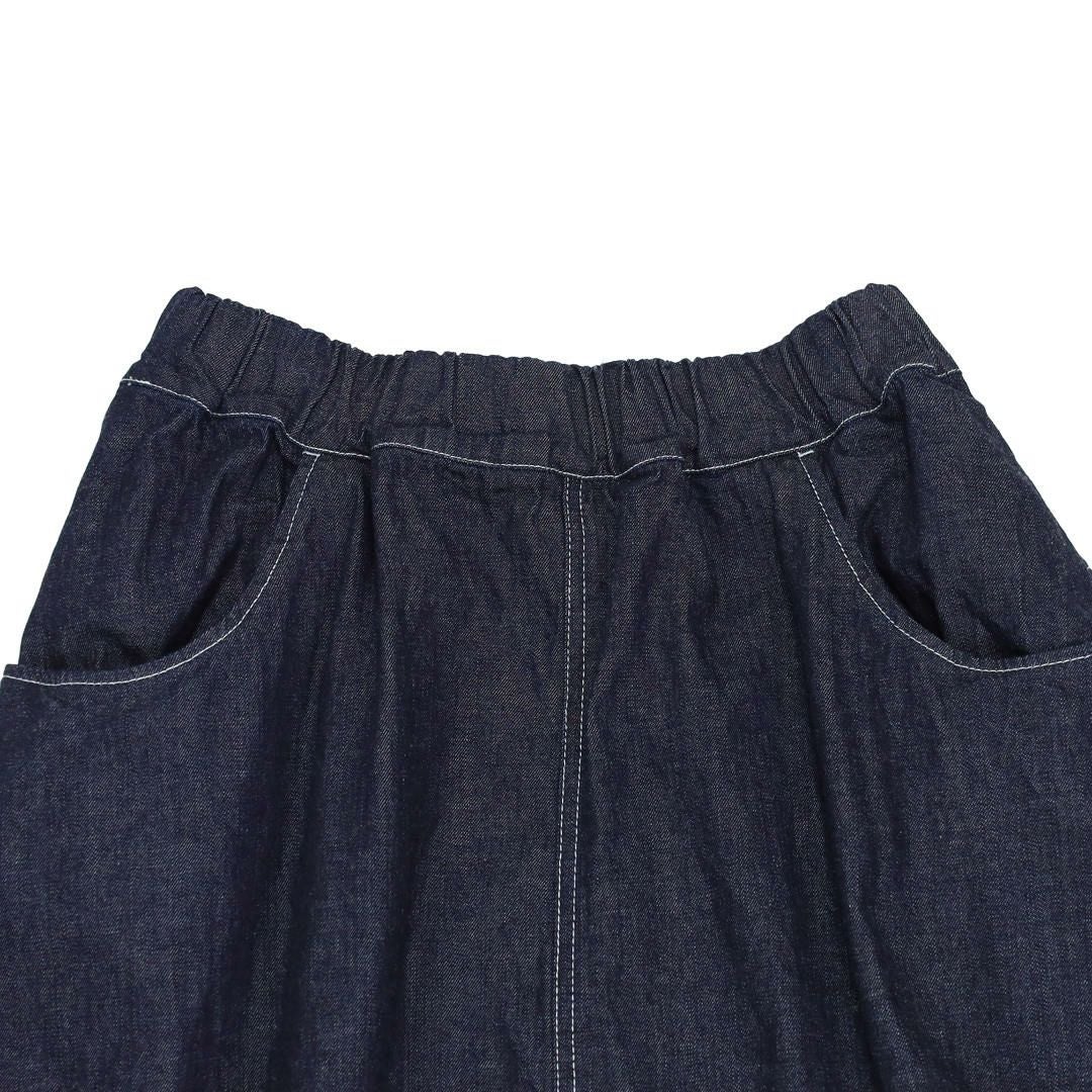 美品　Nala High waist tapered Lサイズ ナル NARU/8ozムラ デニム ノッポスカート 663810/スカート ロング