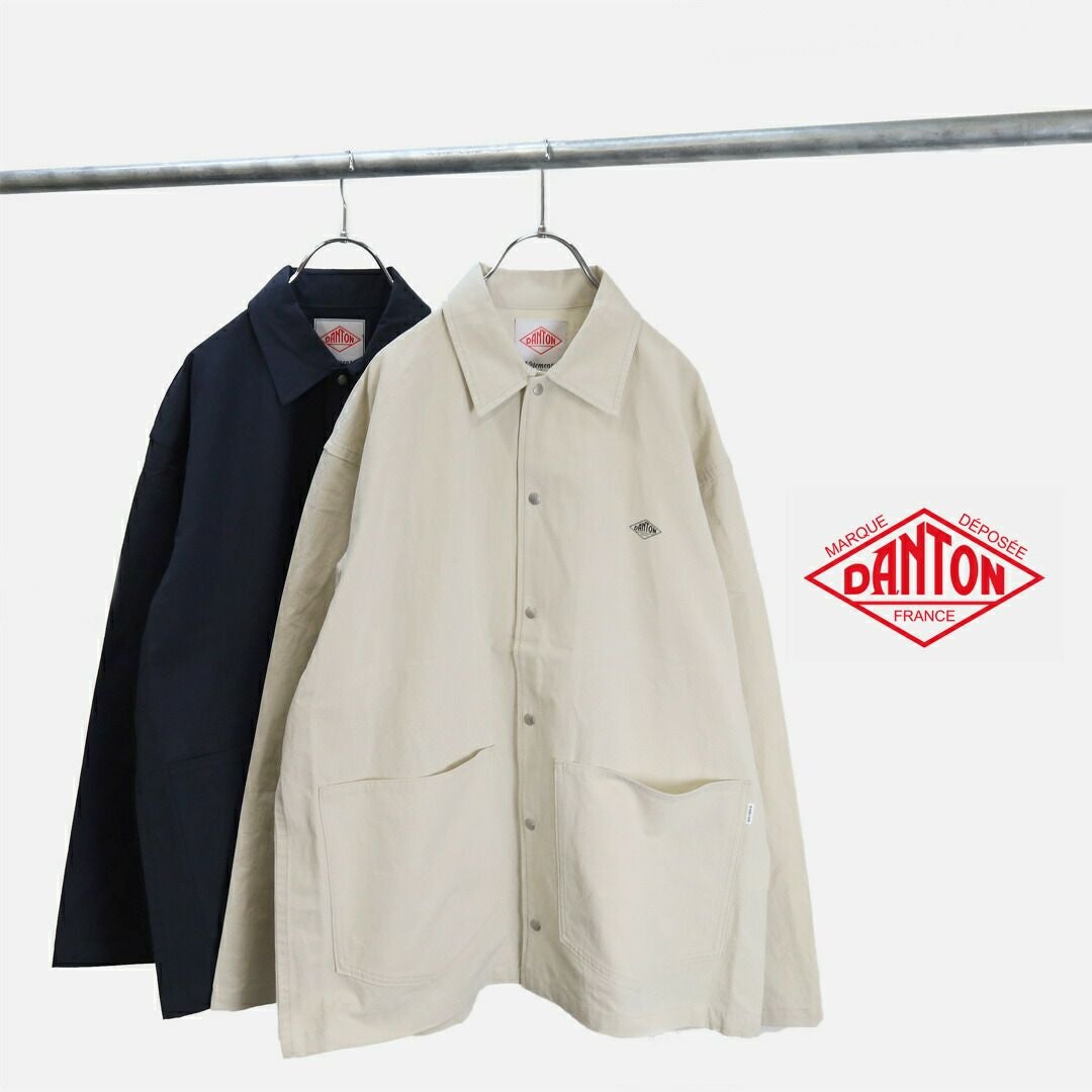 ダントン コットンリネン カバーオールシャツ DT-B0240 WCL ダントン DANTON/カバーオール シャツ DT-B0240 WCL/ジャケット