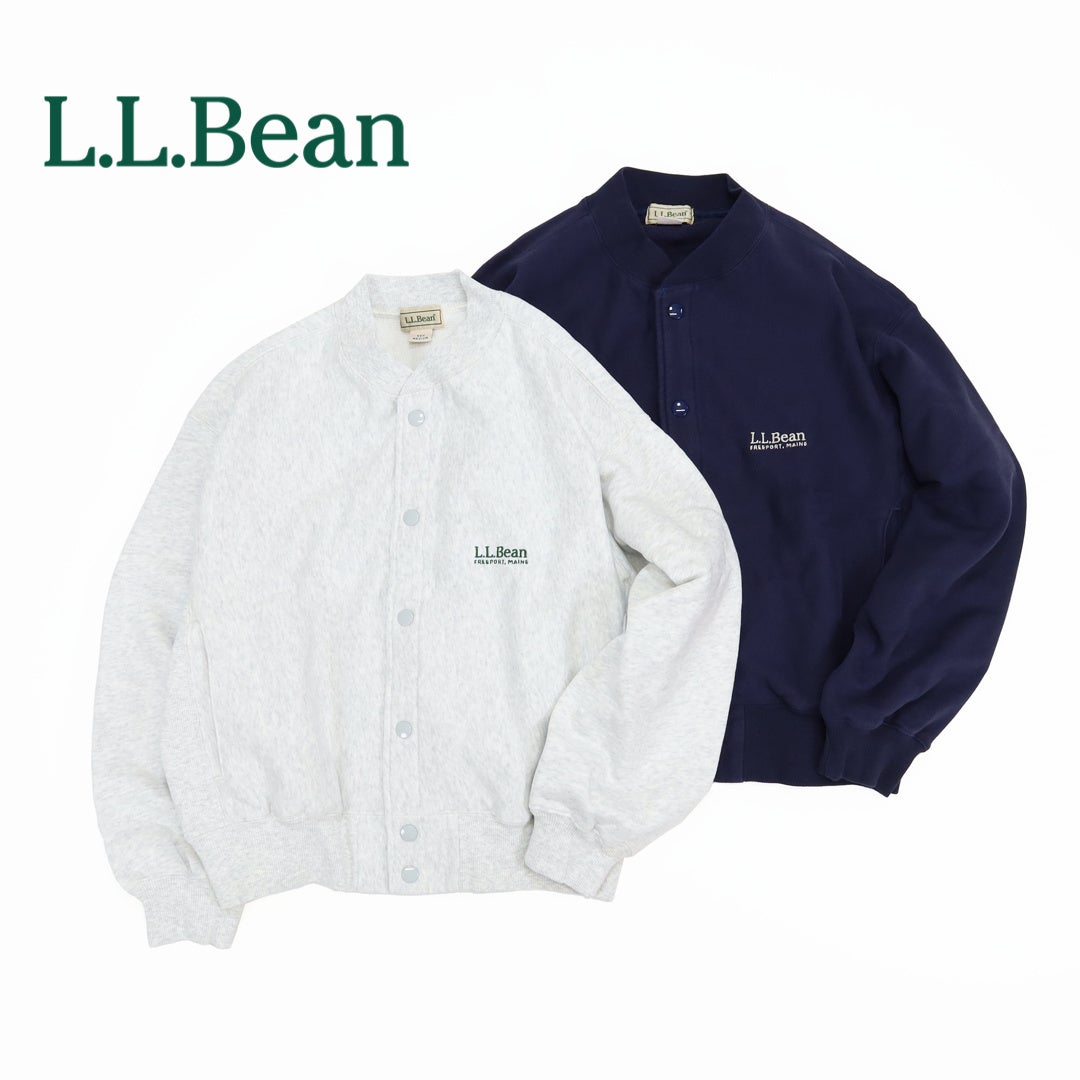 L.L.Beanスウェットカーディガン(アイボリー) エルエルビーン L.L.Bean/スミスフィールド ジャケット カーディガン