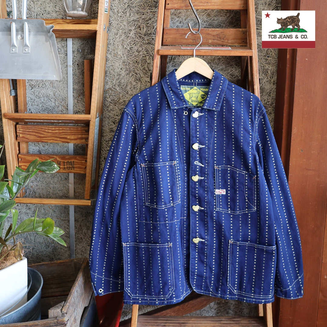 TCB jeans キャットハートチョアコートPaw Stripe　サイズ40 TCB jeans 