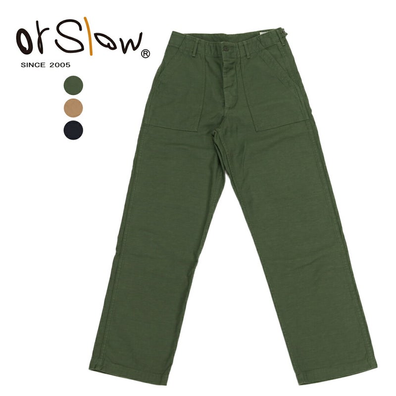 Ya2/【期間限定ポイント】オアスロウorSlow/ベイカーパンツ/USARMYファティーグパンツ/01-5002/メンズ【正規取扱】
