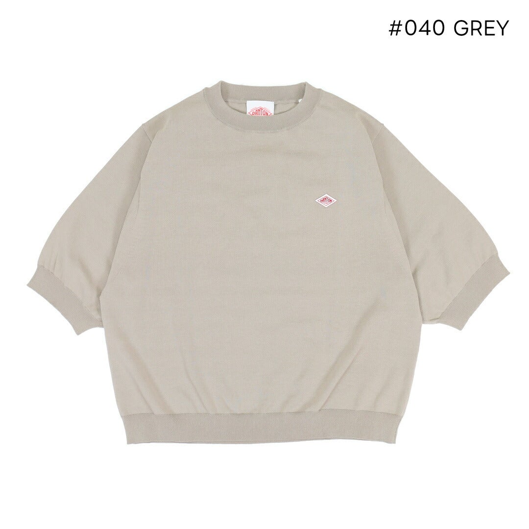 ダントン DANTON/ハーフスリーブ クルーネックニット DT-D0135 YSD ダントン DANTON/ハーフスリーブ クルーネックニット DT-D0135 YSD