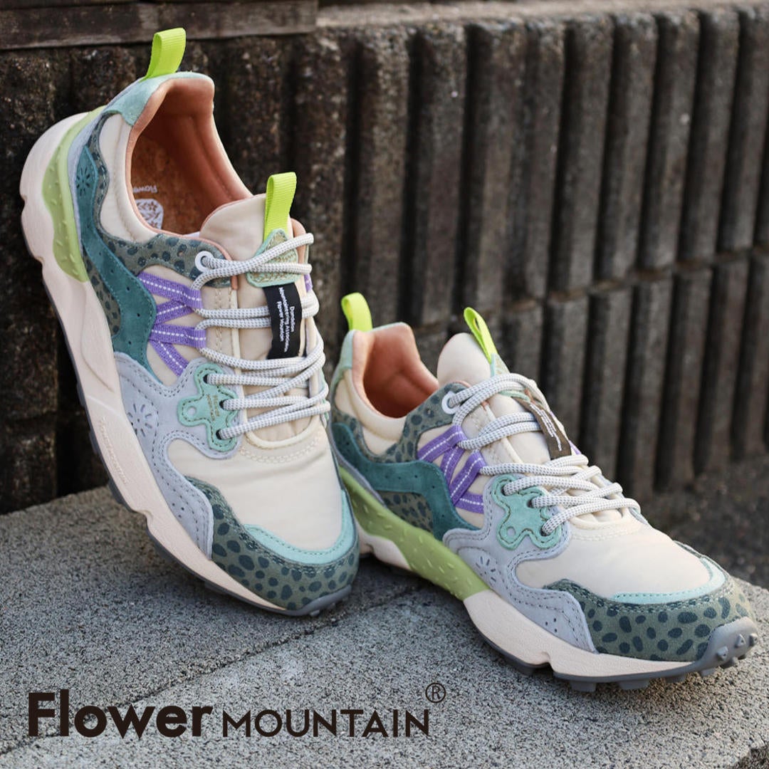美品♡ナノユニバース ダメリーノ シアサッカー 洗える 花柄 パイピング カーキ FLOWER MOUNTAIN（フラワーマウンテン） ヤマノ3 ピッグスエード