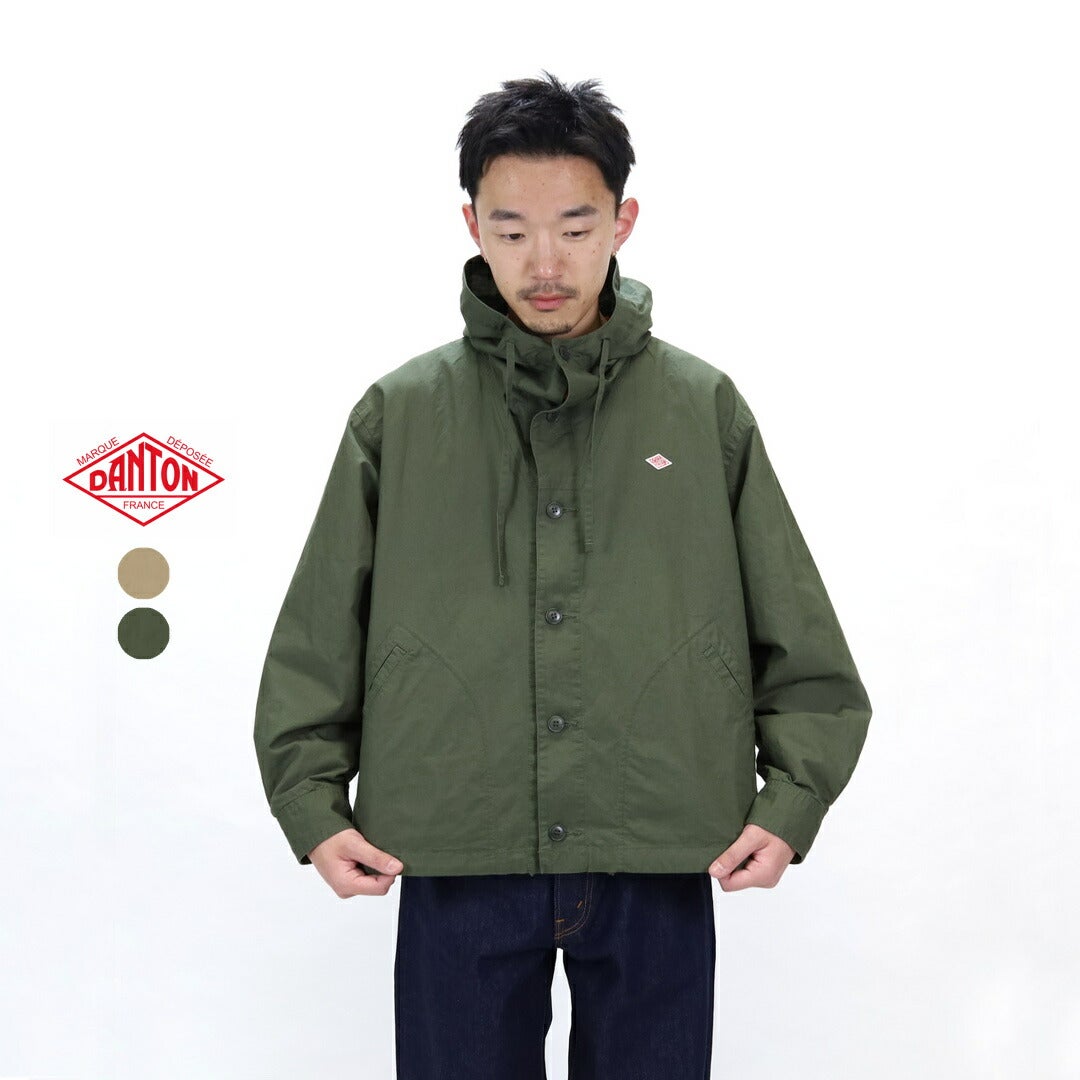 ダントン DANTON/コットンリネンダンプ ショートフードジャケット DT