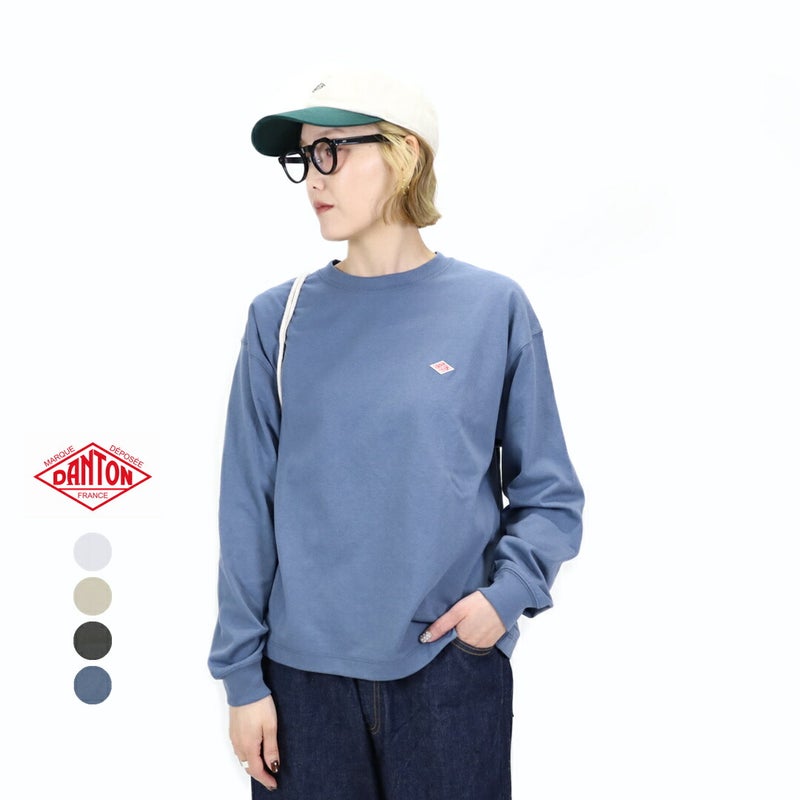 Ya2/ダントンDANTON/Tシャツ/プレーンロングスリーブTシャツ/DT-C0269TCB/レディース【正規取扱】