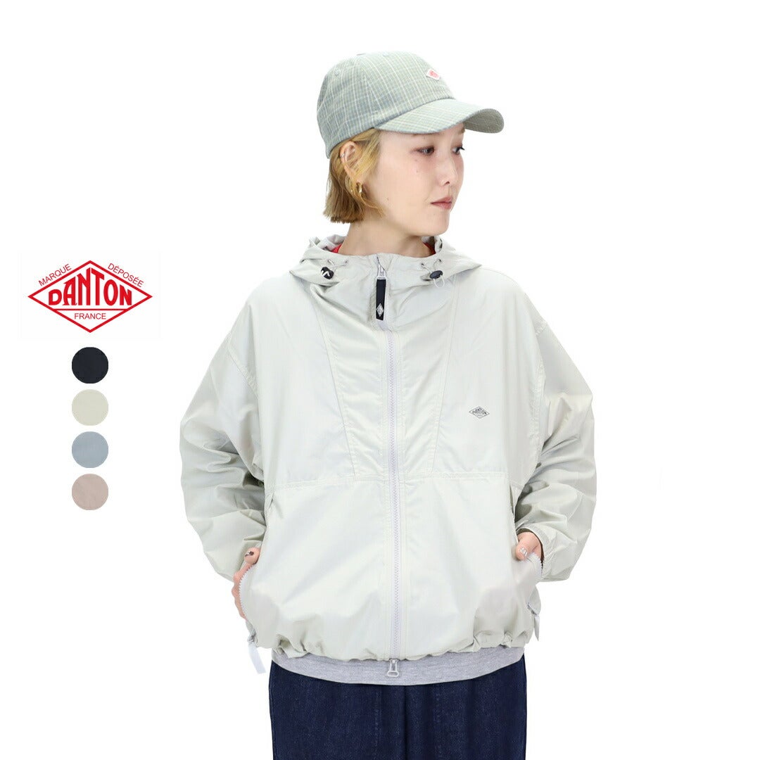 ダントン　ナイロンジャケット　フーディ　ブラック　S DANTON/ダントン インサレーション フーデットジャケット HOODED