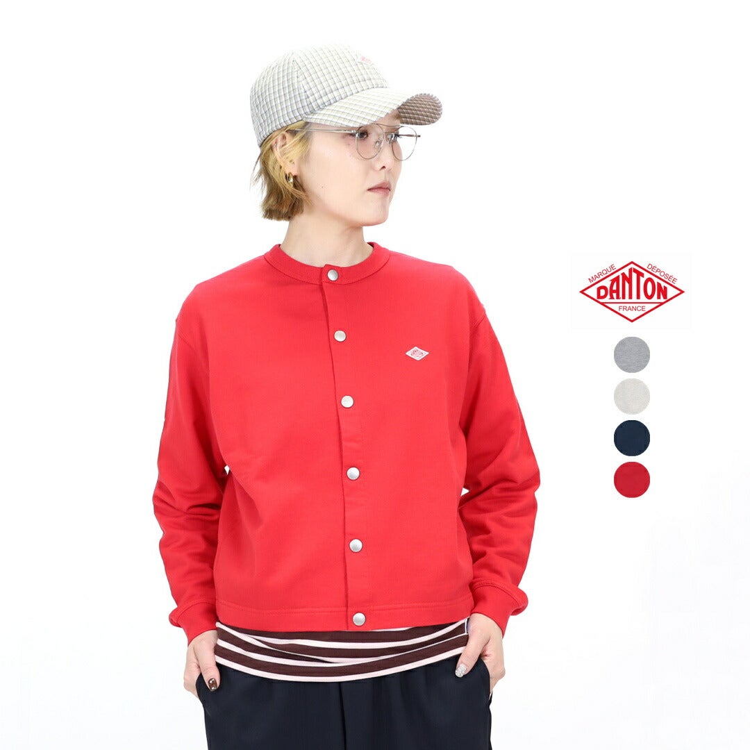 ダントン DANTON/コットンテリー クルーネックカーディガン DT-C0405