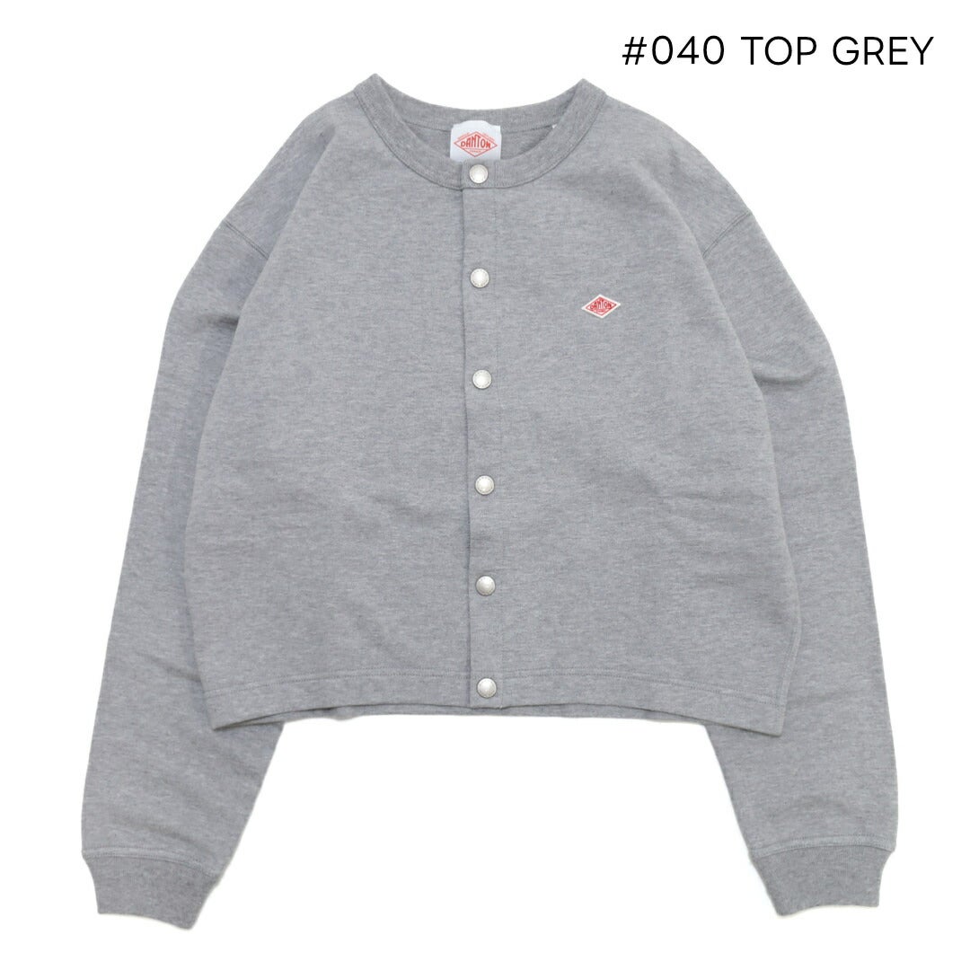 DANTON カーディガン　グレー DANTON(ダントン)CREW NECK CARDIGAN(クルーネックカーディガン