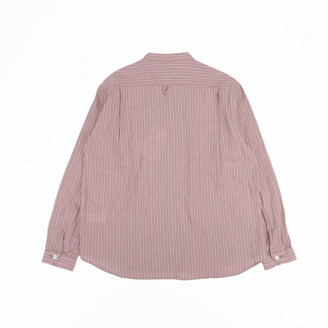 ダントン DANTON/リネン ストライプ バンドカラーシャツ DT-B0279 LCT