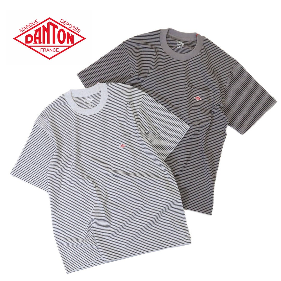 Ra9/ダントンDANTON/カットソーTシャツ/ポケットTシャツストライプ/DT-C0198TCB/メンズ【正規取扱】