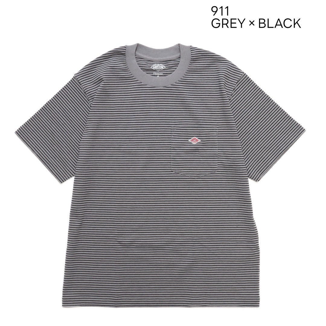 Ra9/ダントンDANTON/カットソーTシャツ/ポケットTシャツストライプ/DT-C0198TCB/メンズ【正規取扱】