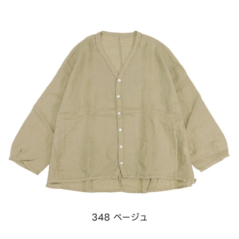 Ya2/ブロカントBrocante/シャツ/リネンキャンバスカルディガンシャツ/36-0347L/レディース【正規取扱】